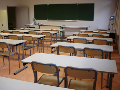 Une salle de cours SVT